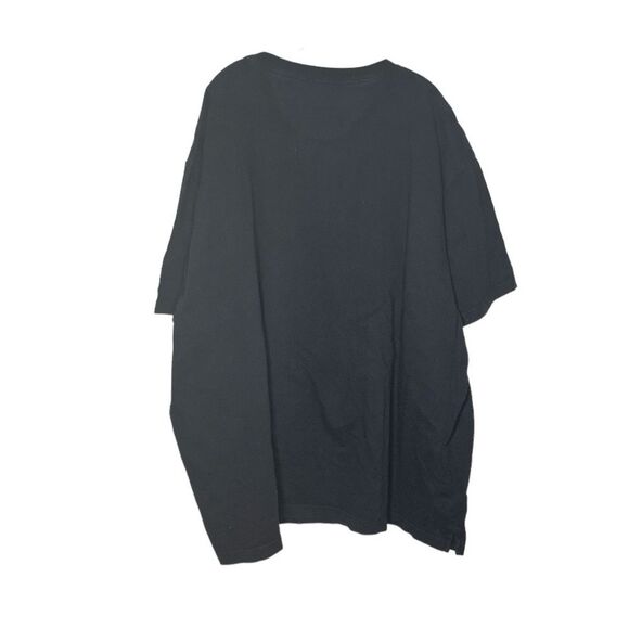 DULUTH TRADING CO Black Henley Shirt Top Short Sleeve Mens Size 4XL - Picture 2 of 9